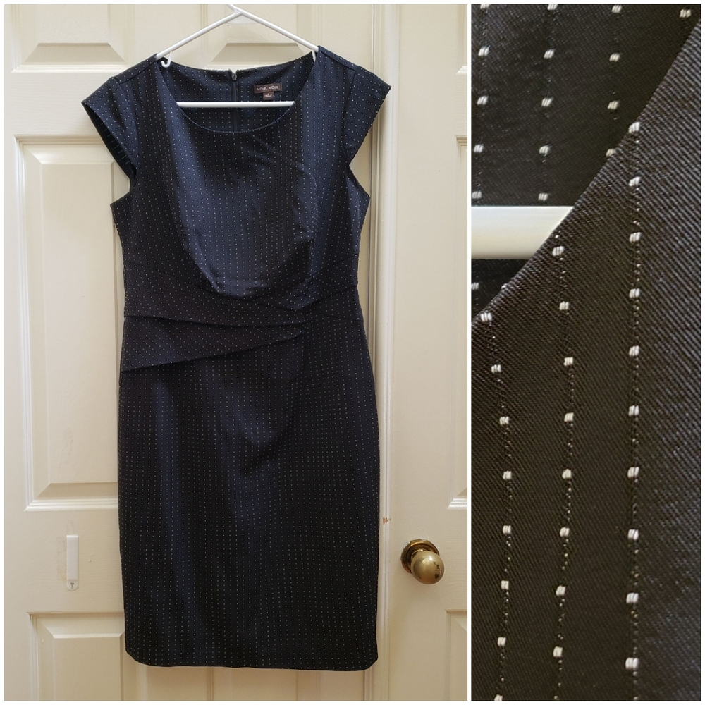 Micro dot sheath dress
